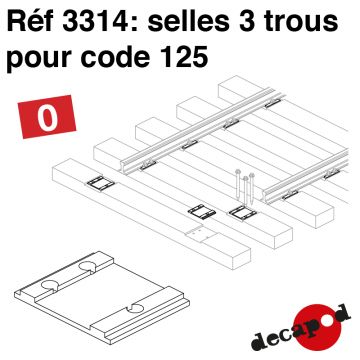 Selles 3 trous pour code 125 [O]