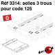 Selles 3 trous (code 125) [O]