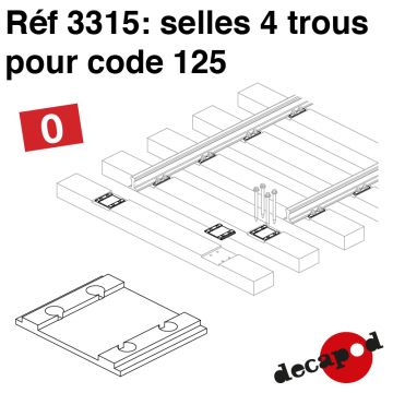 Selles 4 trous pour code 125 [O]