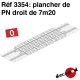 Plancher de PN droit de 7m20 [O]