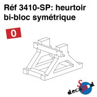 Heurtoir bi-bloc symétrique monté et décoré [O]