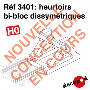 Heurtoirs bi-bloc dissymétriques [HO]