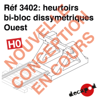 Heurtoirs bi-bloc dissymétriques Ouest [HO]