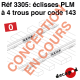 Éclisses PLM à 4 trous (code 143) [O]