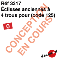 Éclisses anciennes à 4 trous (code 125) [O]