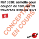 Semelle coupon 18 m 29 traverses (code 125) [O]