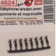 Téléphones SNCF anciens avec sonnerie et manivelle [HO]