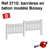 Barrières en béton modèle Boissy [O]