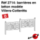 Barrières en béton modèle Villers-Cotterêts [O]