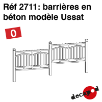 Barrières en béton modèle Ussat [O]