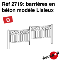 Barrières en béton modèle Lisieux [O]
