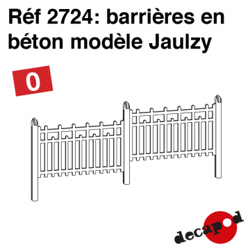 Barrières en béton modèle Jaulzy [O]