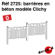 Barrières en béton modèle Clichy [O]