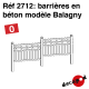 Barrières en béton modèle Balagny [O]