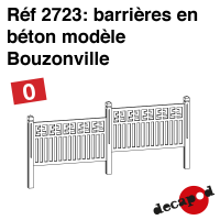 Barrières en béton modèle Bouzonville [O]