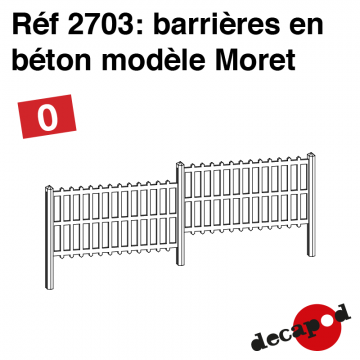 Barrières en béton modèle Moret [O]