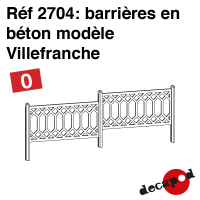Barrières en béton modèle Villefranche [O]