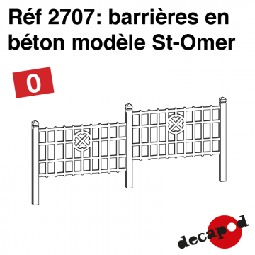 Barrières en béton modèle St-Omer [O]