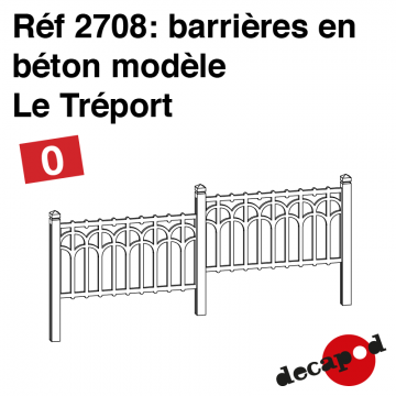 Barrières en béton modèle Le Tréport [O]