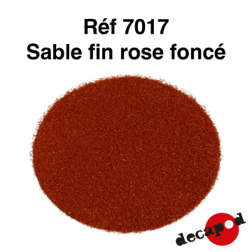 Sable fin rose foncé