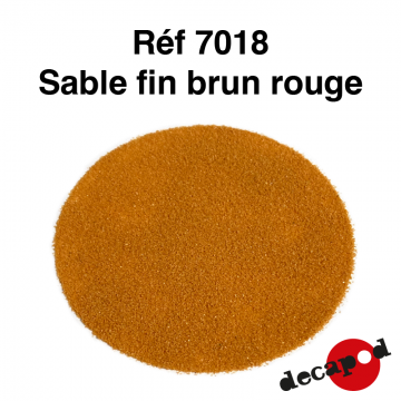Sable fin brun rouge