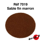 Sable fin marron