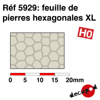 Feuille de pierres hexagonales XL [HO]