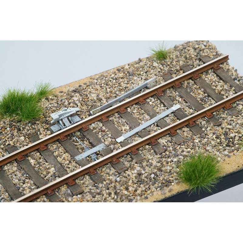 Pont De Chemin De Fer En Plastique (Échelle Z) - Pour Maquettes De Train, Poutre Noire Avec Piliers
