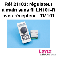 Régulateur à main sans fil LH101-R avec récepteur LTM101