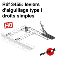 Leviers d'aiguillage type I droits simples [HO]